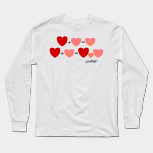 Love math, announce a pregnancy, funny baby reveal Long Sleeve T-Shirt